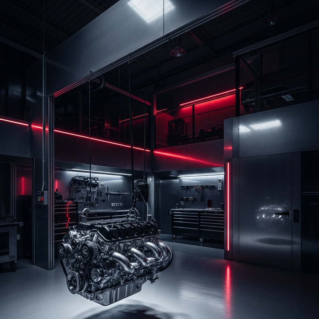 Officina meccanica motore